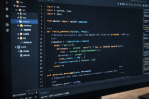 python code of an ai agent